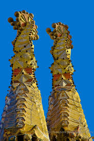 Detalhe dos Pináculos. Sagrada Família, Barcelona, Antonio Gaudi